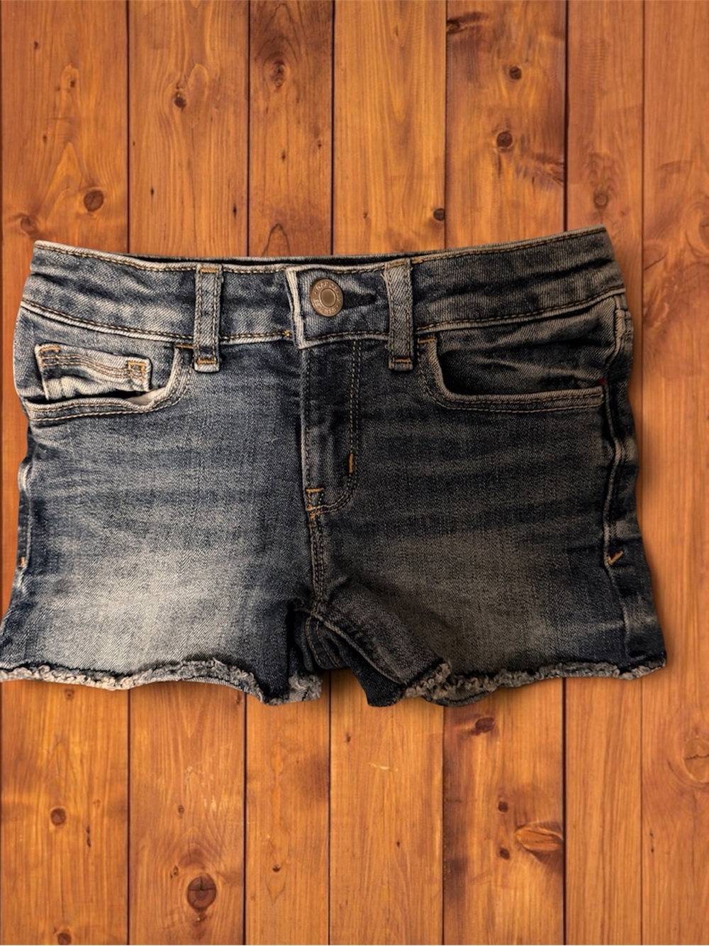 GAP Kids Denim Stretch Shortie Shorts with Adjustable Waistband (7)